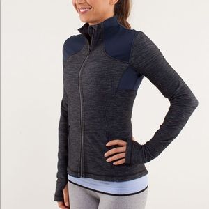 Lululemon Forme Jacket Slub Denim Inkwell